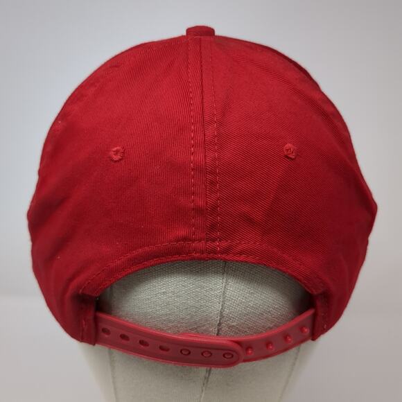 Union Pacific Snapback Hat Red One Size Adjustable Embroidered Railroad - Picture 6 of 10